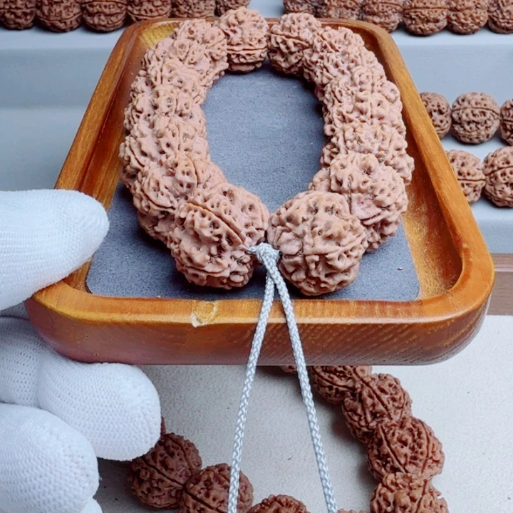 金刚菩提吊坠原生态安娜五星拉沟梅花双订制姜黄皮22 +