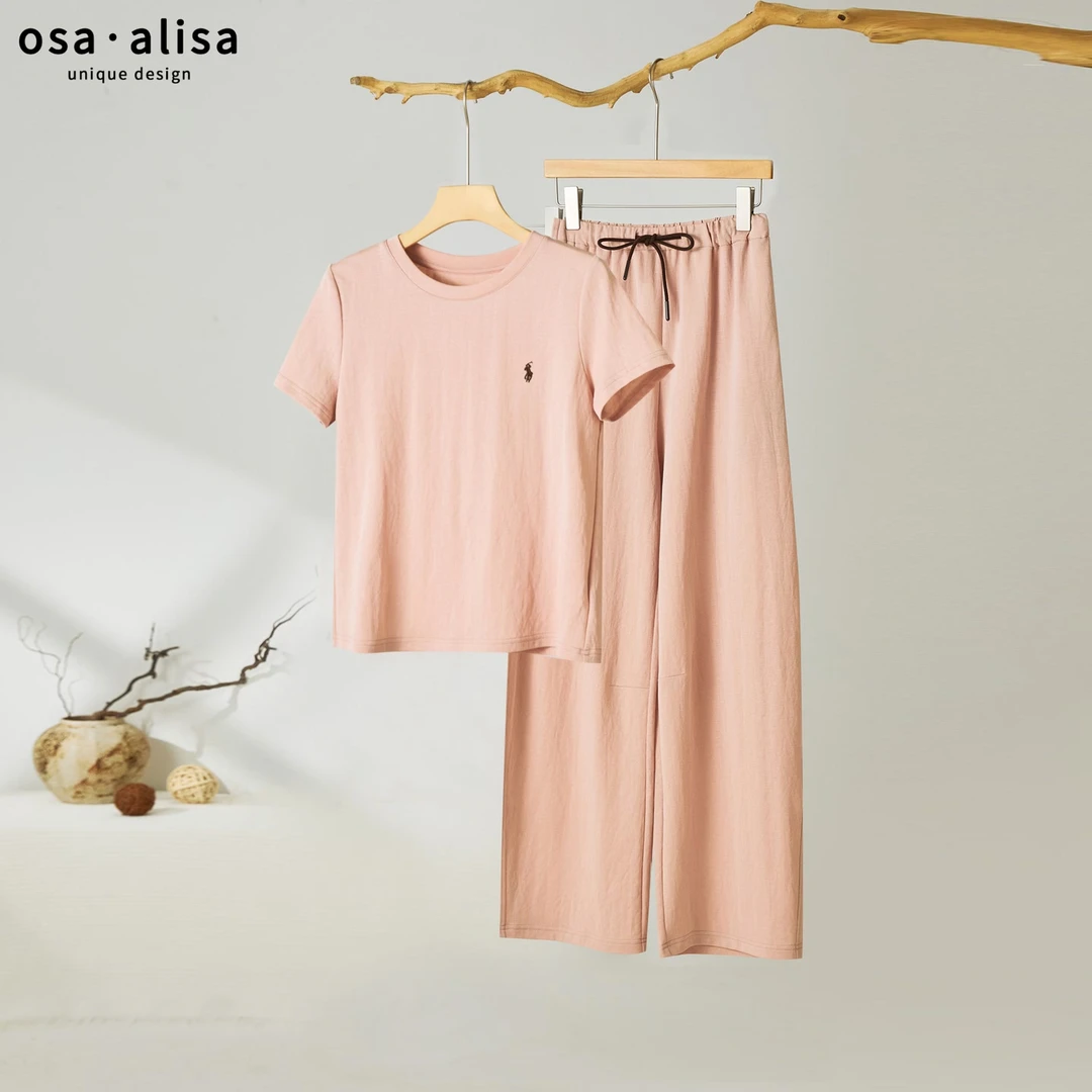 *夏季女士针织套装12837