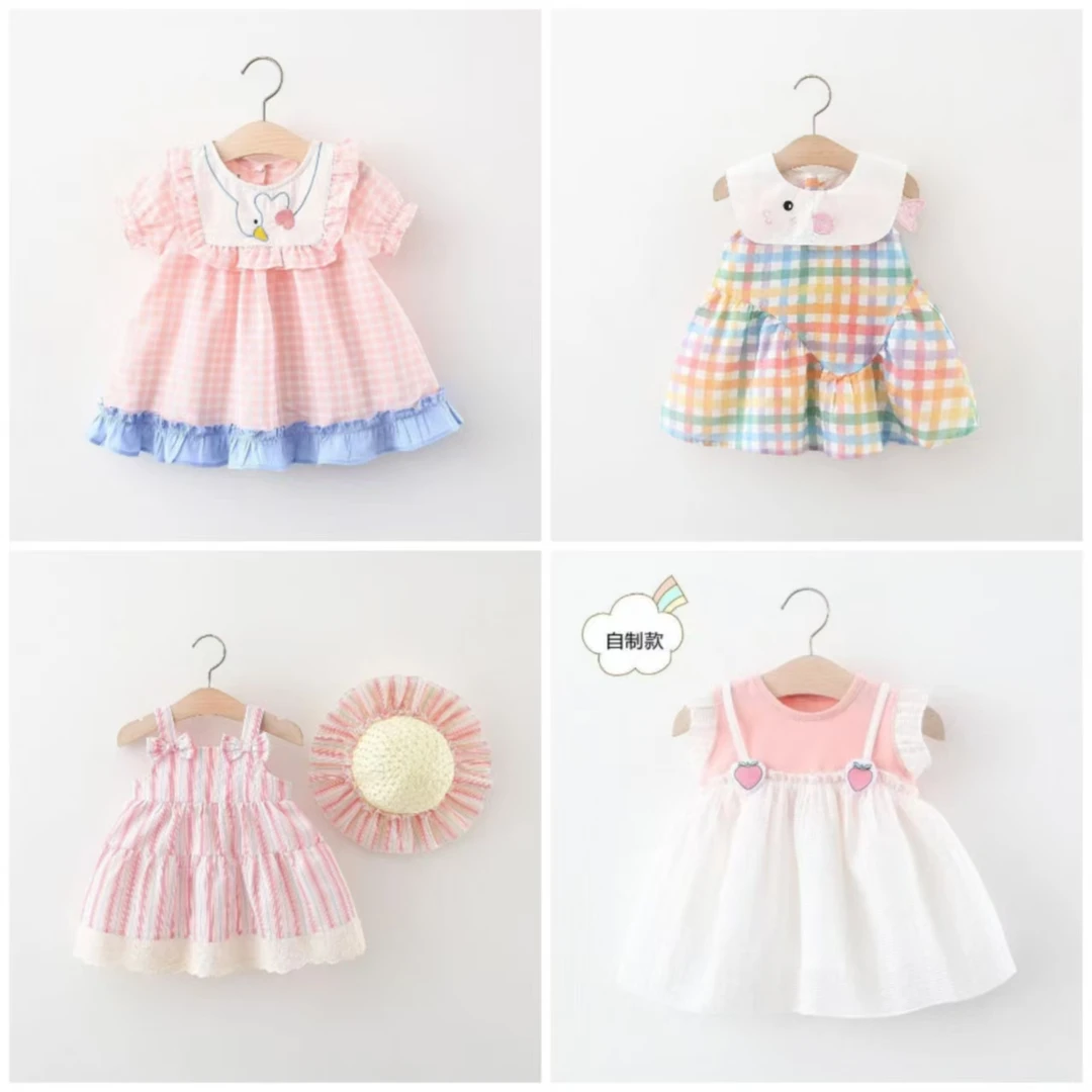 【A01-A100】【小幸运夏上新】2025夏装Z女童短袖公主连衣裙【0-5岁】