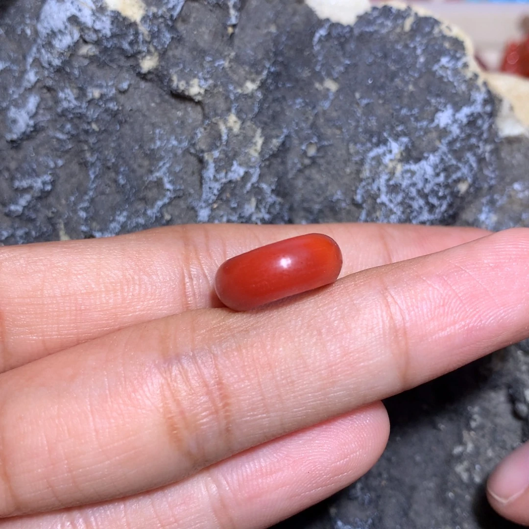 南红玛瑙未镶嵌火焰纹卡环8.8内径