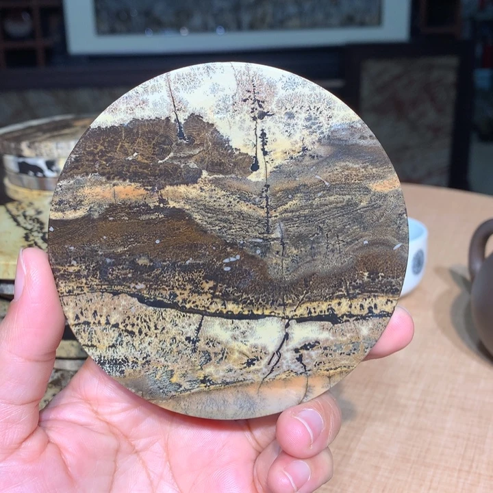 ，广西国画石摆件，收藏观赏