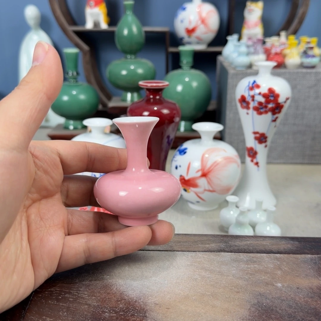 陶瓷手工小花器摆件