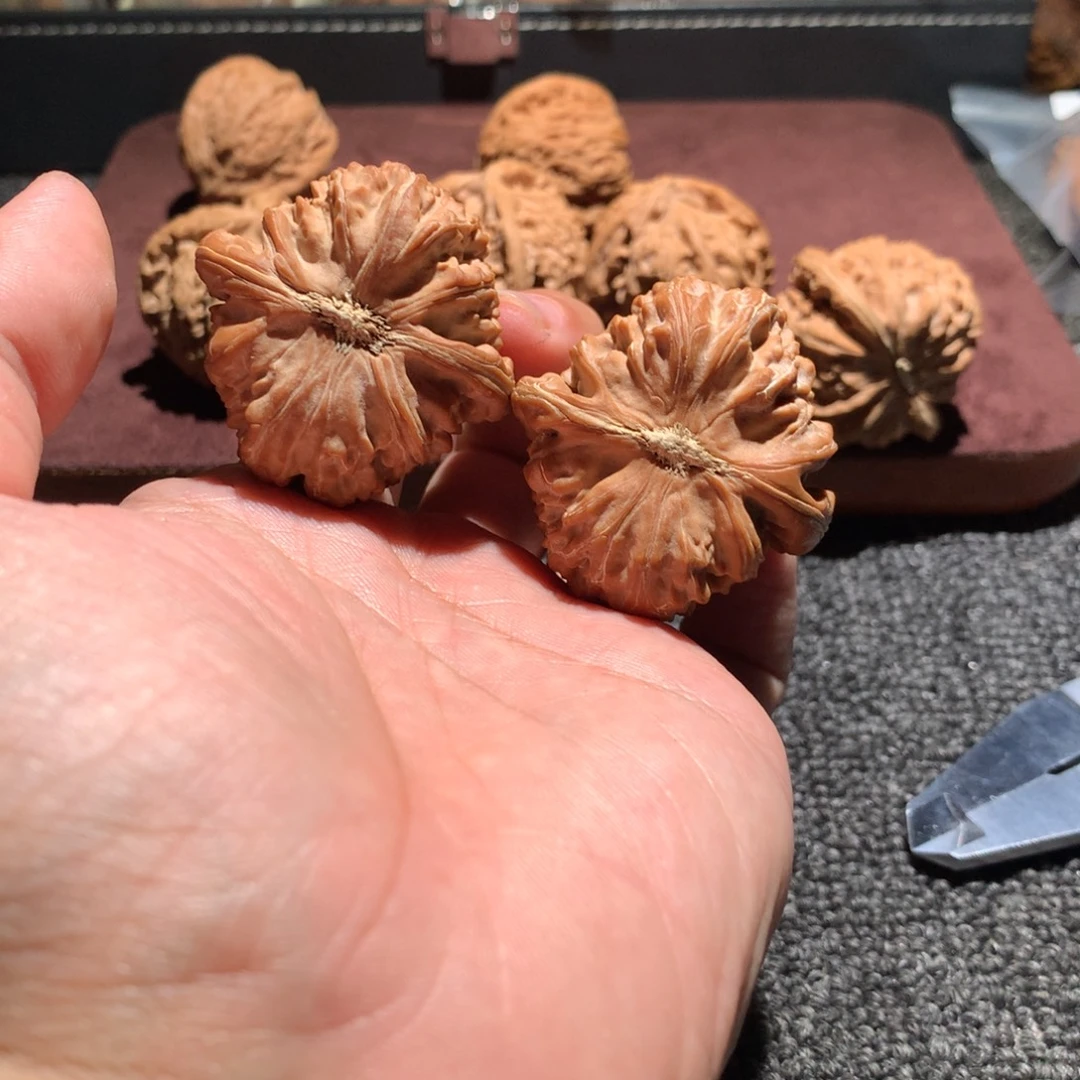 老***、吊坠文玩核桃40顶级三角白