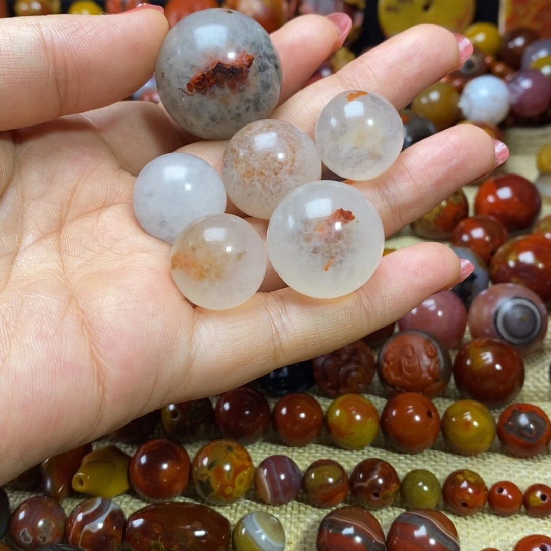 *****玛瑙/玉髓三通未镶嵌