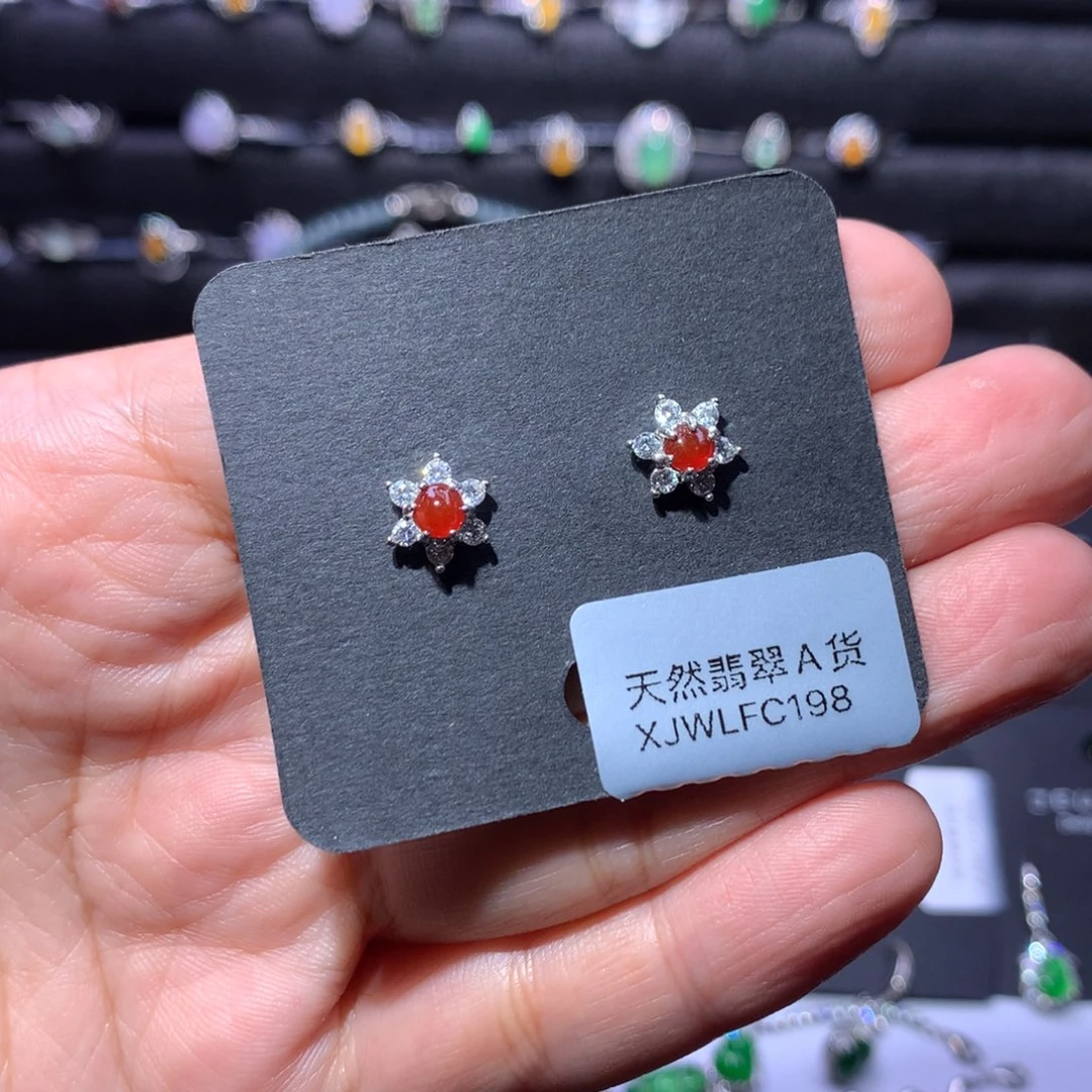 颈饰银S925镶嵌翡翠