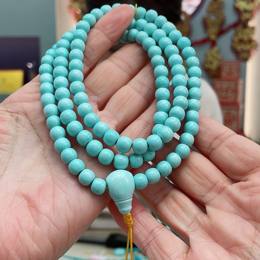 绿松石颈饰未镶嵌淡**和