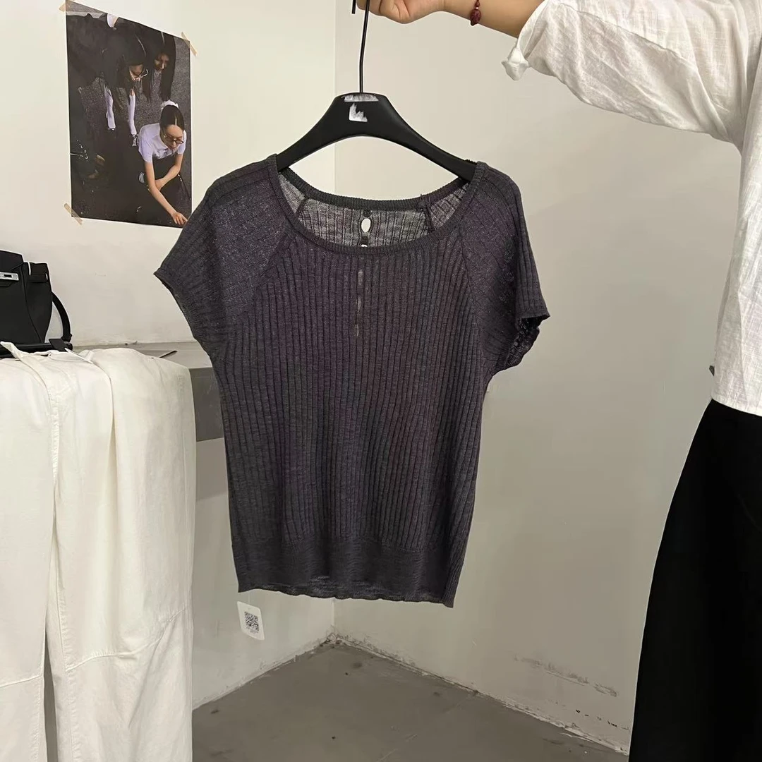 【ARONG阿荣家】针织上衣54598-灰色-F