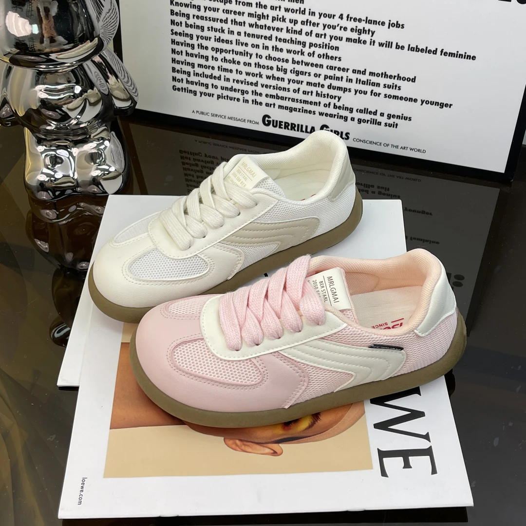 【YuYi】春夏网面爆款潮流芒果头韩版休闲鞋2025透气小众百搭板鞋