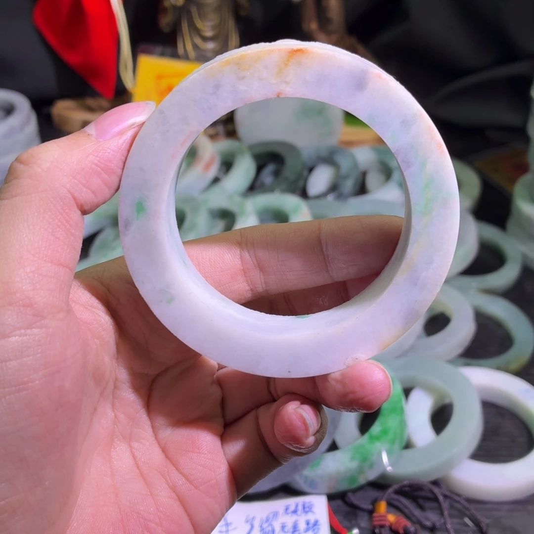 定制翡翠未镶嵌天然翡翠A货毛胚手镯定制