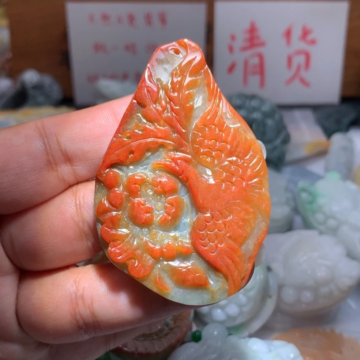 翡翠未镶嵌颈饰保真天然A货翡翠