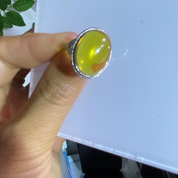 未镶嵌琥珀戒指陌*?福利精美戒子