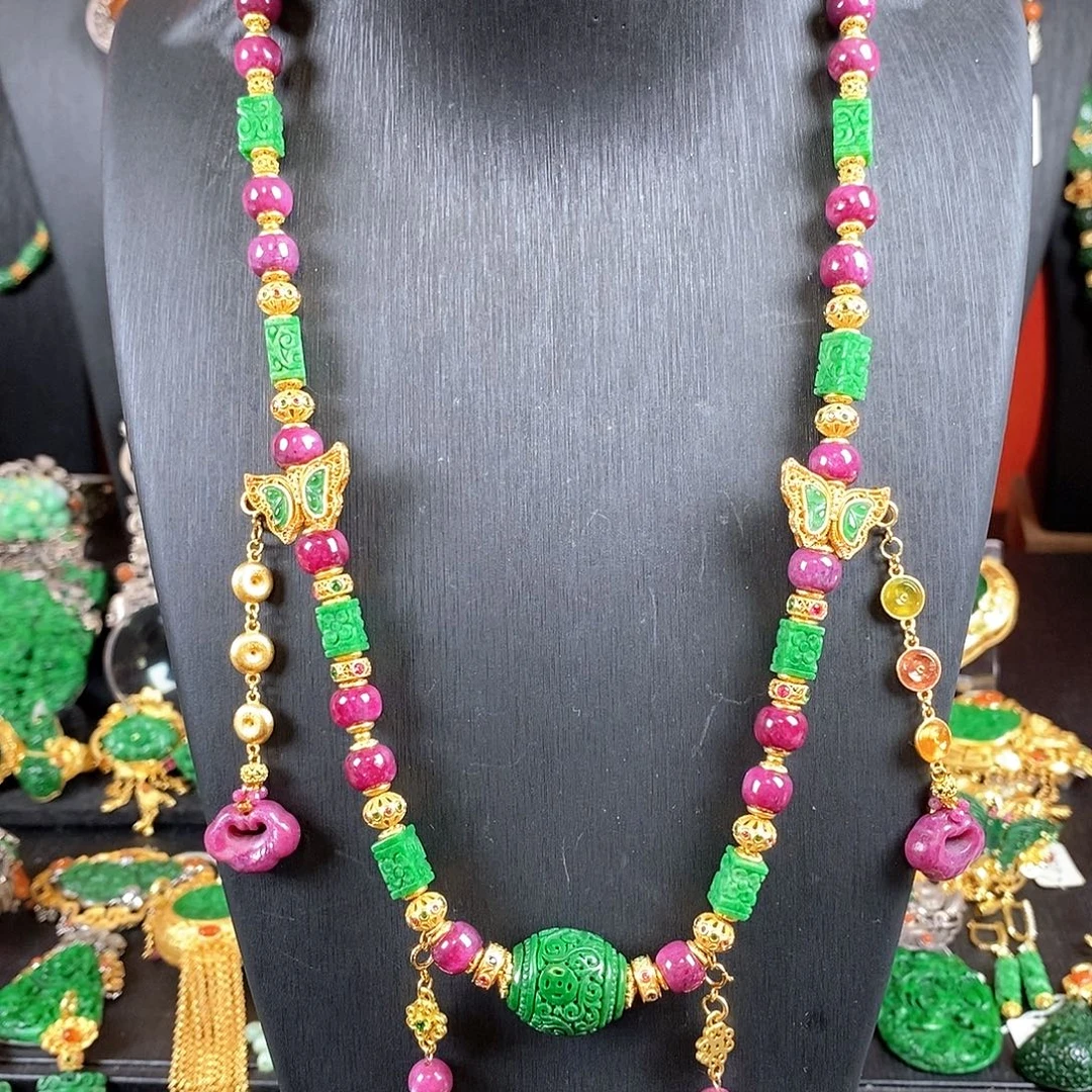 花岗石铁合金项链