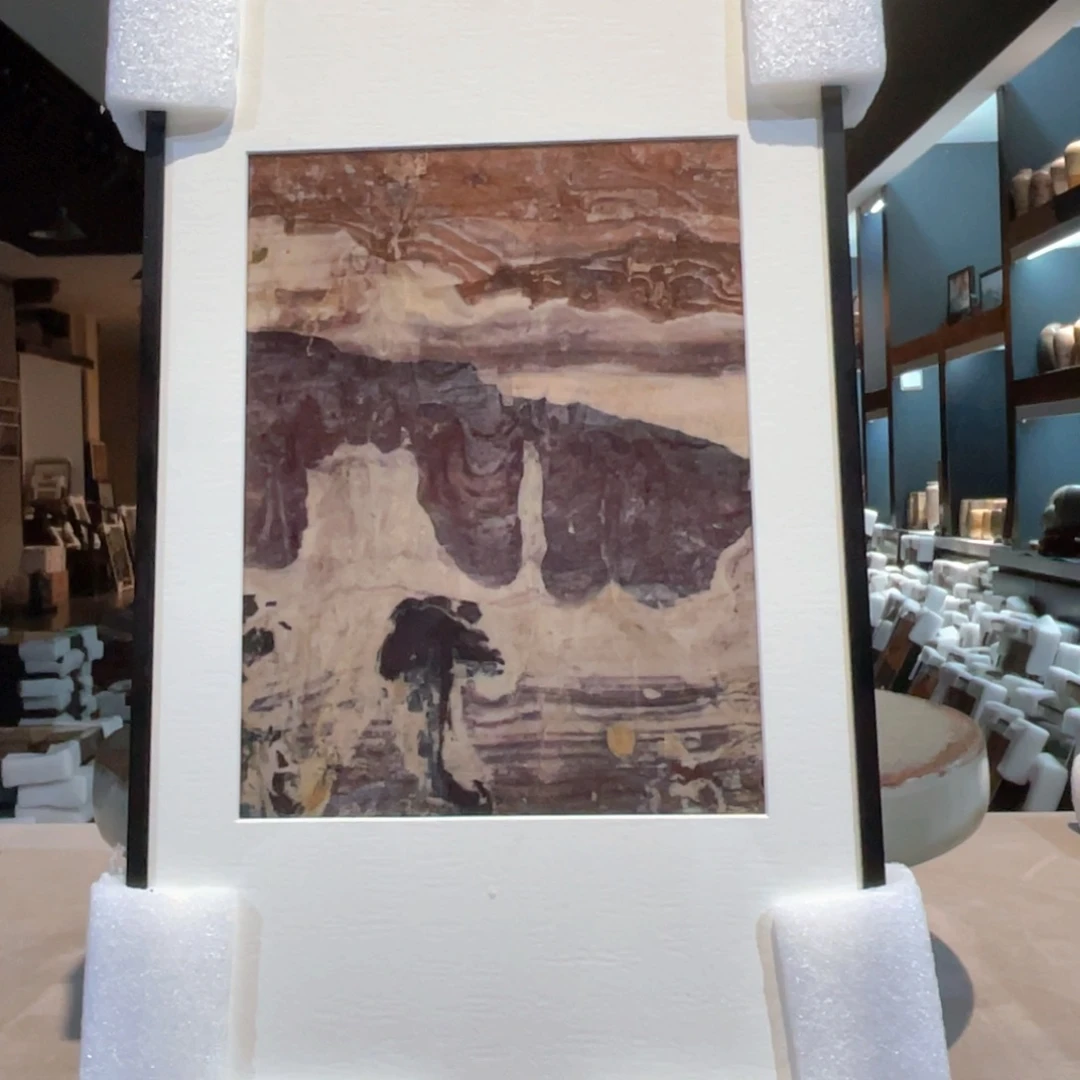 彩石三峡清江画面石