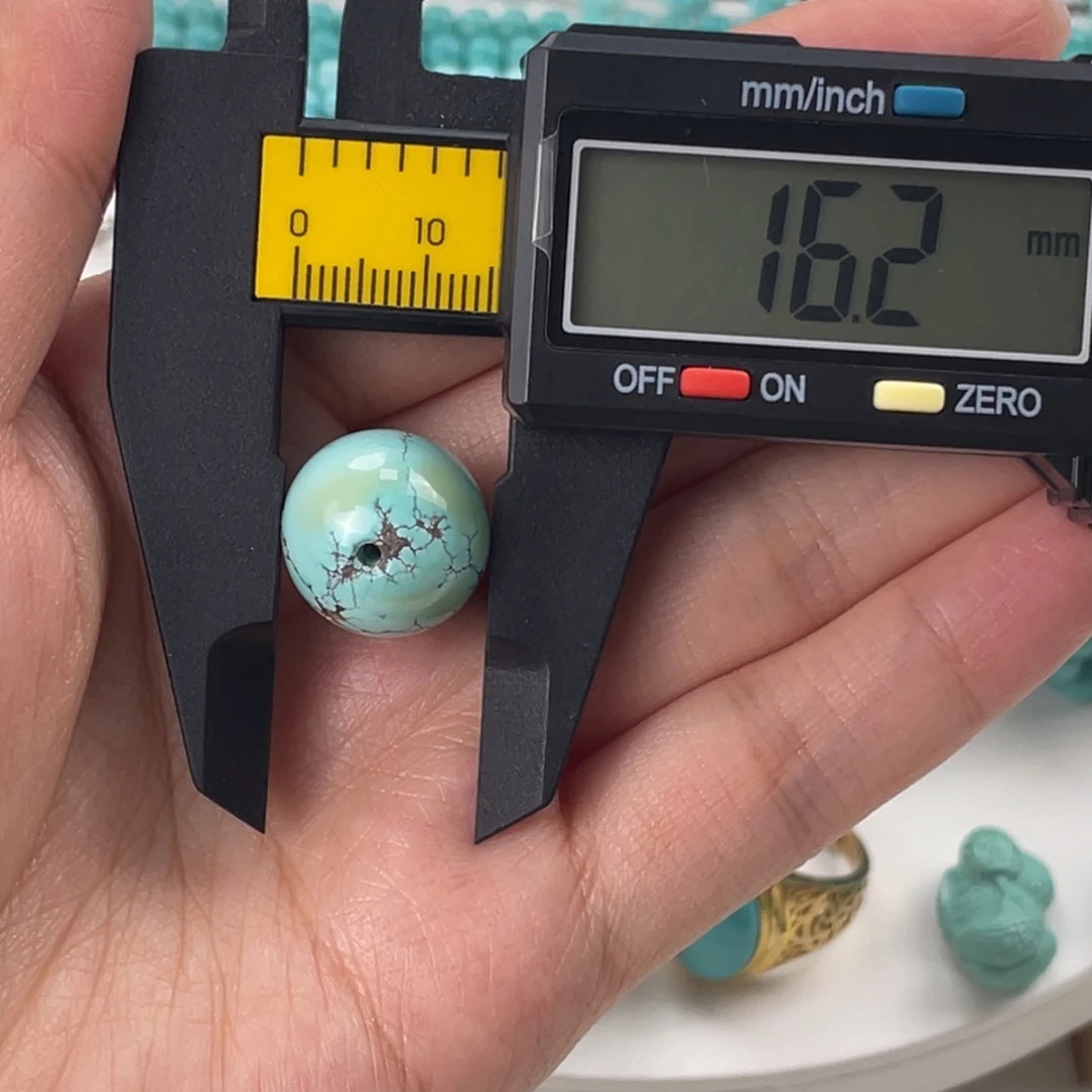 绿松石未镶嵌圆珠