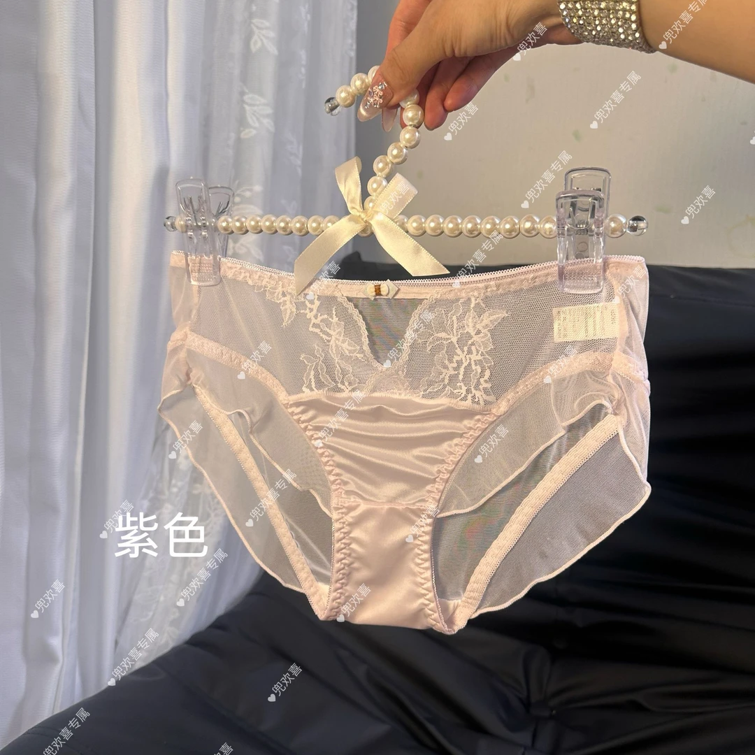 甜美系少女~法式纯欲精致性感镂空网纱内裤女少女心蕾丝三角裤