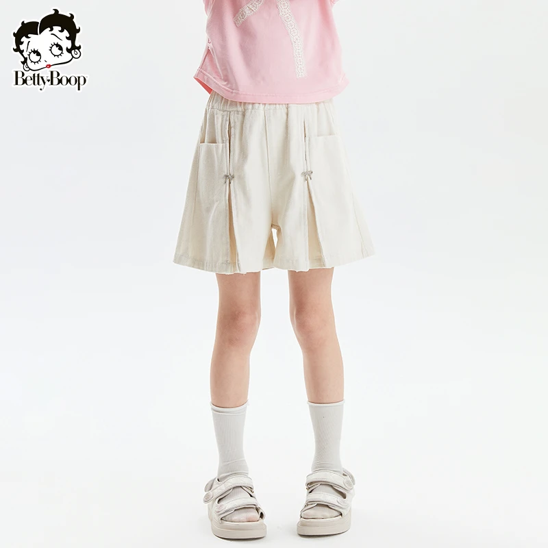 贝蒂童装女大童潮流牛仔短裤2025年夏季新品儿童时尚裤子潮25229