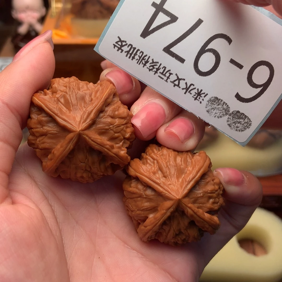 文玩核桃把件博*堂38金东四棱