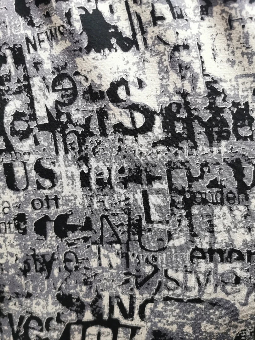 白字母 南油真丝棉 布料活动价