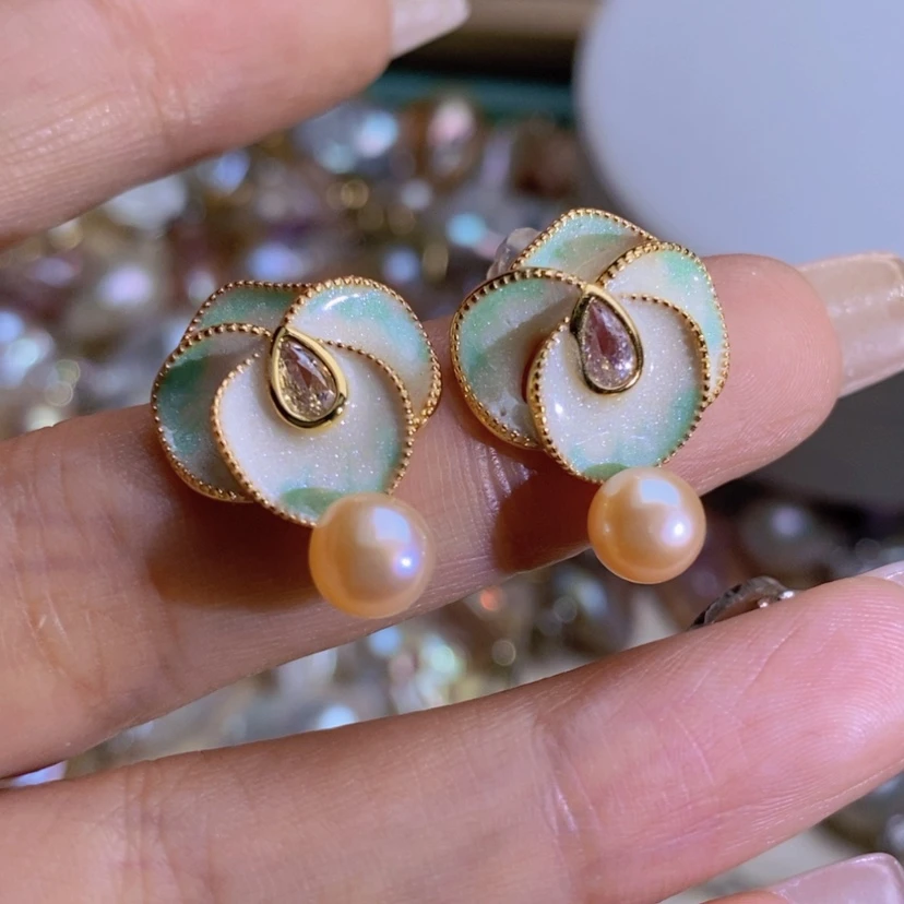 【闪购商品】淡水珍珠天然珍珠（微瑕）合金