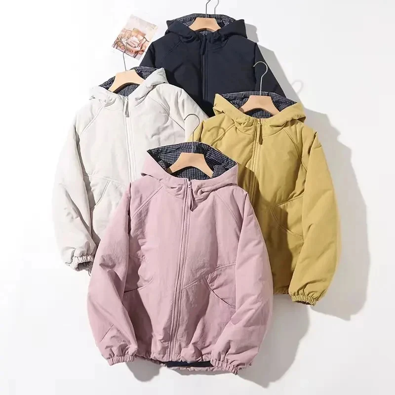 冬日暖阳！新款绒棉服保暖防风派克宽松好穿连帽棉衣厚外套89167