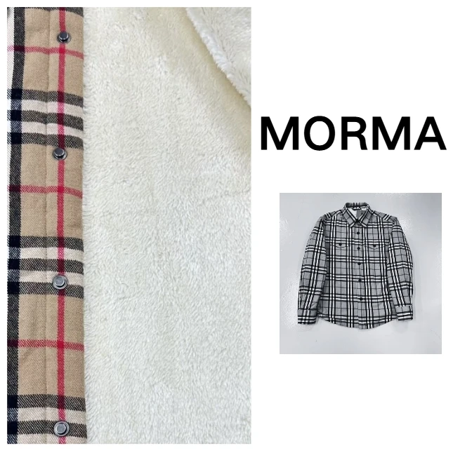 MAX【3529】休闲百搭轻奢秋冬加绒衬衫