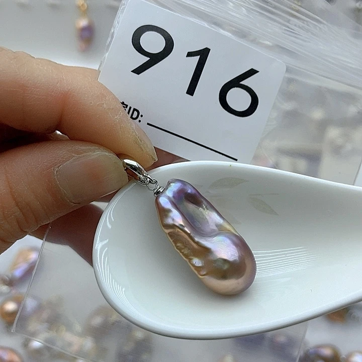 淡水珍珠颈饰银S925镶嵌