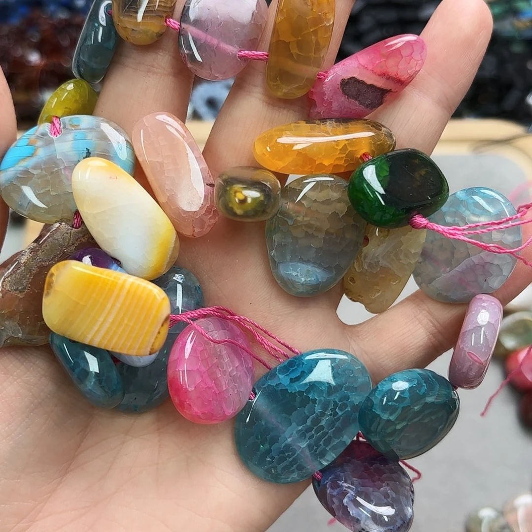 玛瑙/玉髓未镶嵌珠宝半成品白玛塔链一条圆形