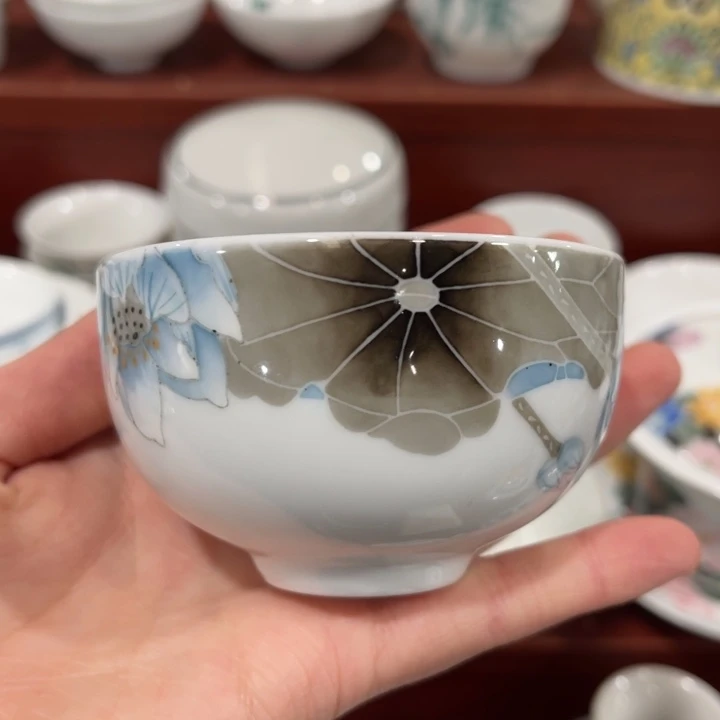 陶瓷醴陵釉下手绘80毫升