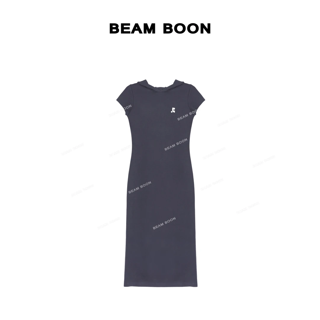 Beam Boon【淘古少女】Rest*Re刺绣32支精梳纱抗皱亲肤连帽连衣裙