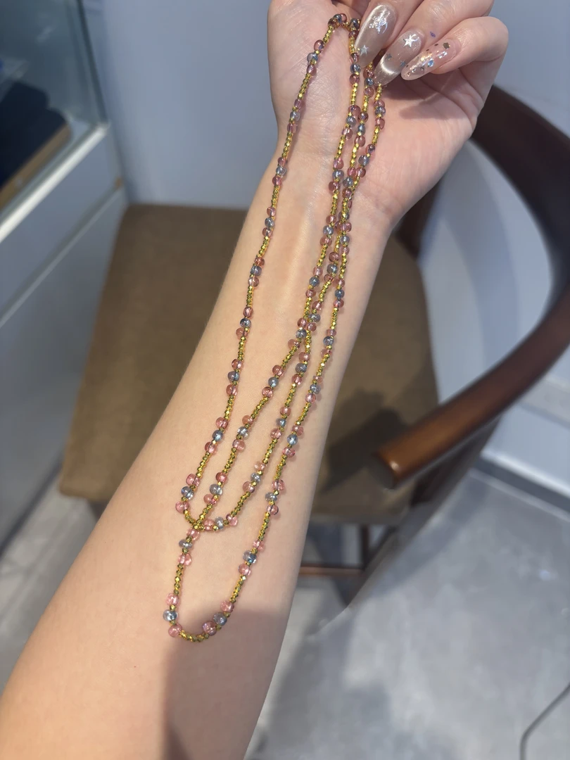 琉璃蹦迪珠爆闪时尚美观足金999吊坠