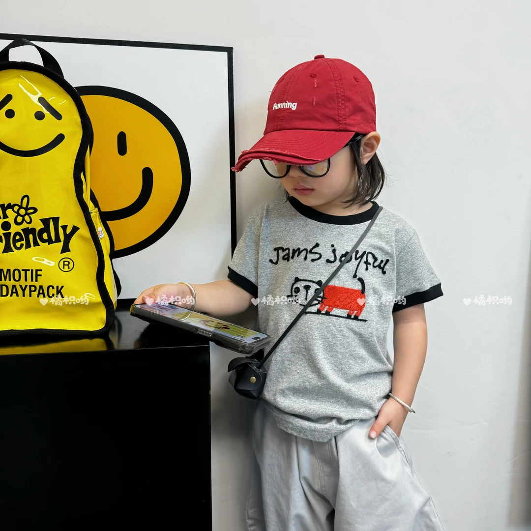 【橘枳哟】小黑猫短袖T恤