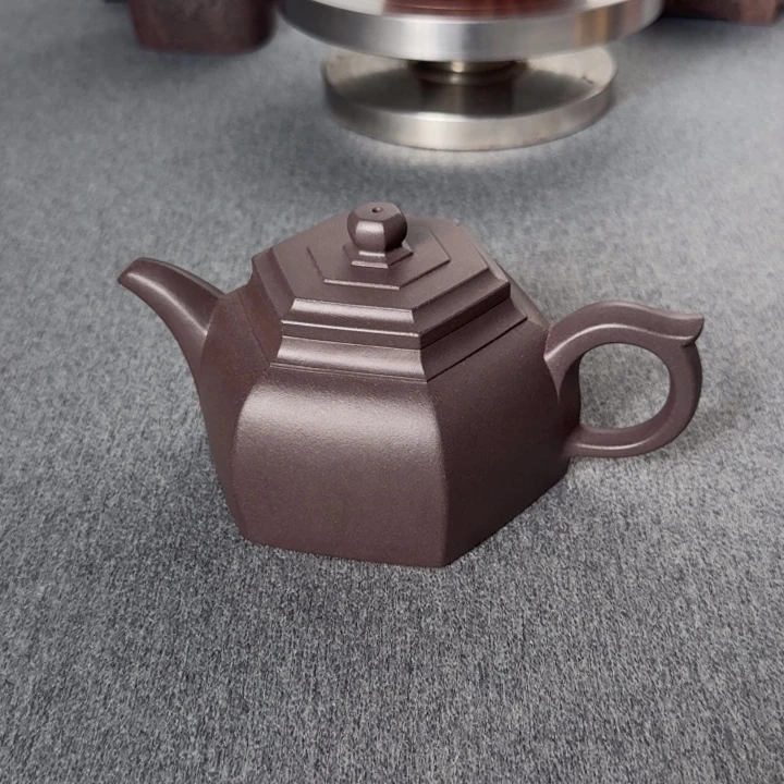虾***米紫砂壶承宜兴市紫砂壶