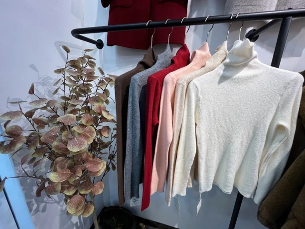 春秋冬季高领修身打底衫针织衫女士高级感内搭可外穿羊毛套头毛衣