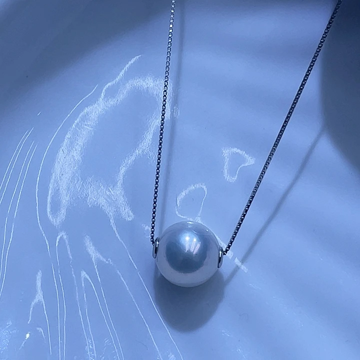 淡水珍珠颈饰银S925镶嵌