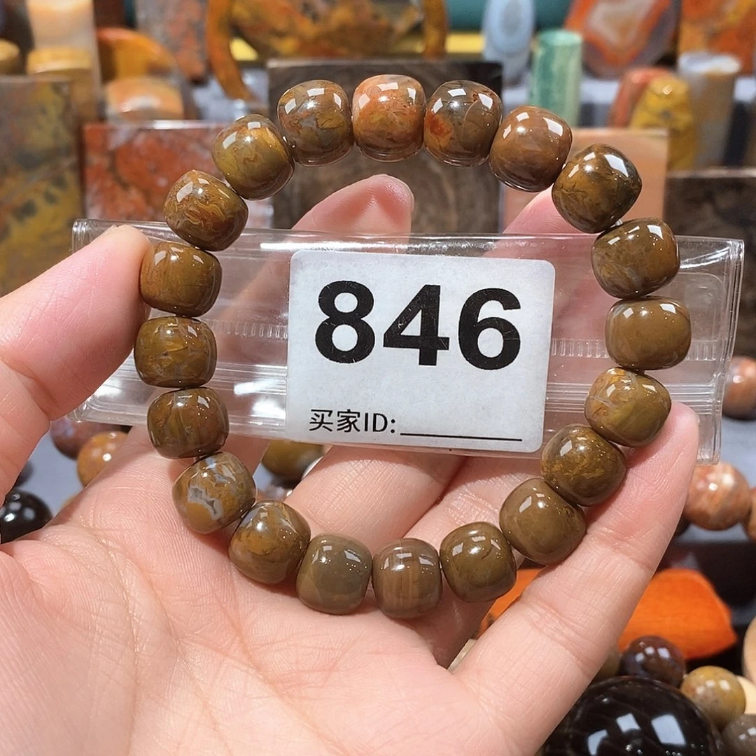 硅化玉天然北票硅化玉手串未镶嵌天然北票硅化玉手串