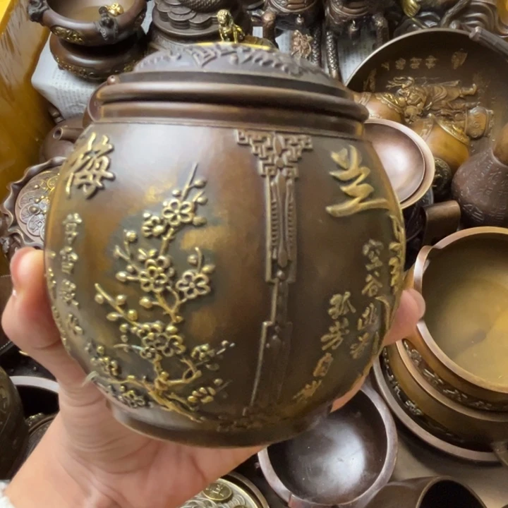 精美铜器摆件藏收