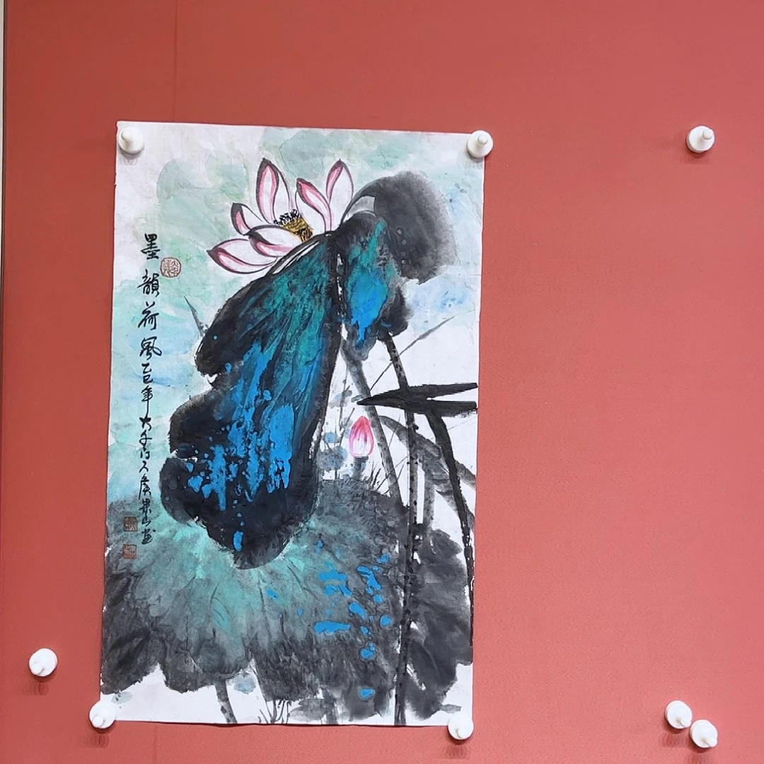 国画侯果山老师亲笔手绘作品朵