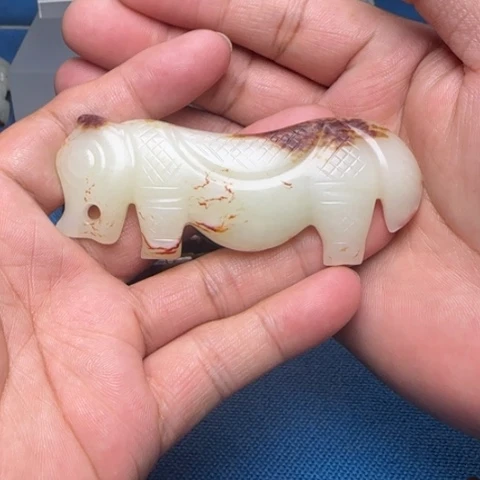 和田玉未镶嵌挂件