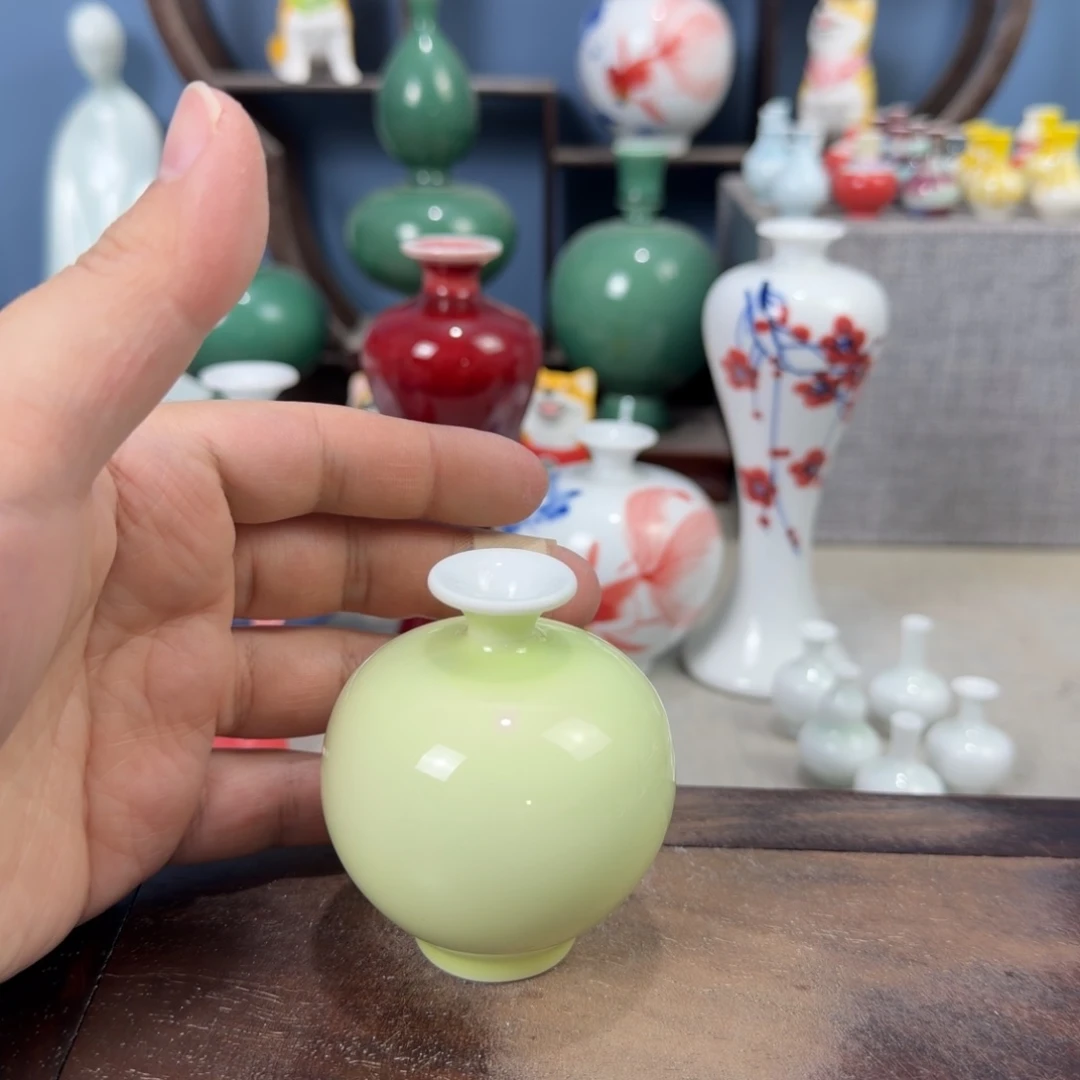 陶瓷手工小花器摆件