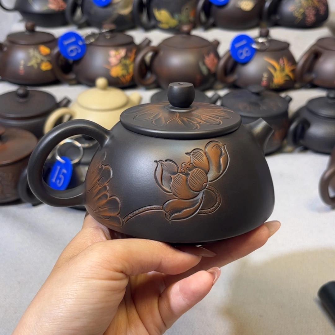 【闪购商品】红泥 浮雕莲蓬 容量 270c c