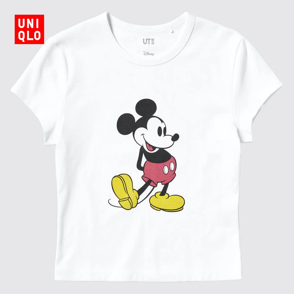 优衣库女装UT MAGIC FOR ALL ICONS印花短袖T恤短款辣妹风475518