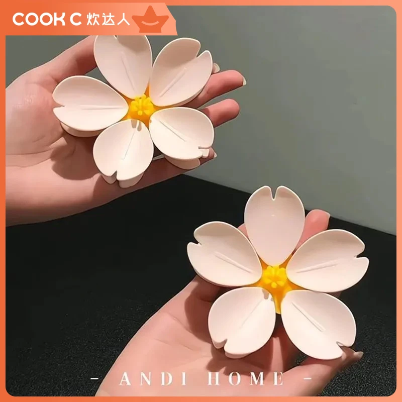 樱花封口夹家用创意高颜值磁吸贴可爱零食密封夹厨房食物封口神器