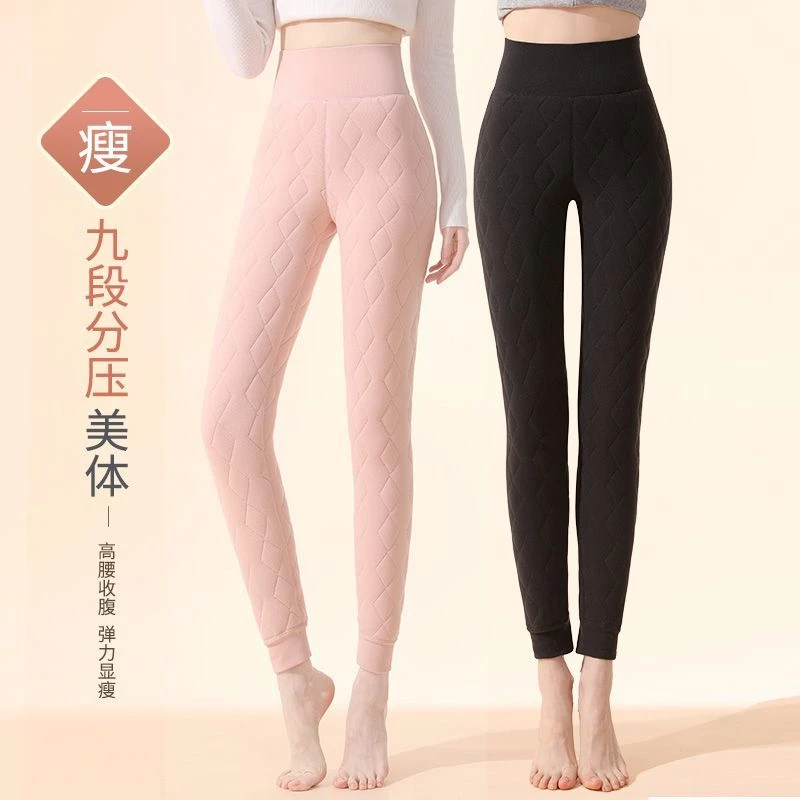 东北特厚羊羔绒棉裤保暖裤女高腰秋裤冬季加绒加厚羊毛填充打底裤