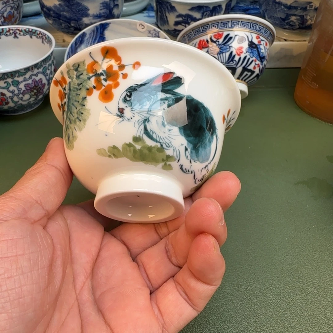 纯手工纯手绘茶具石头70