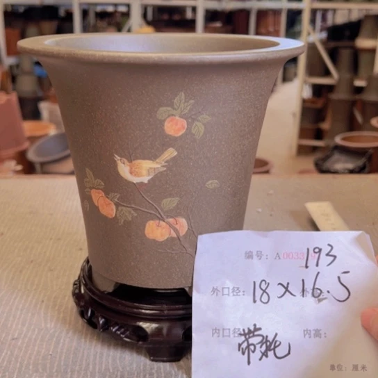 紫砂花盆紫紫砂盆