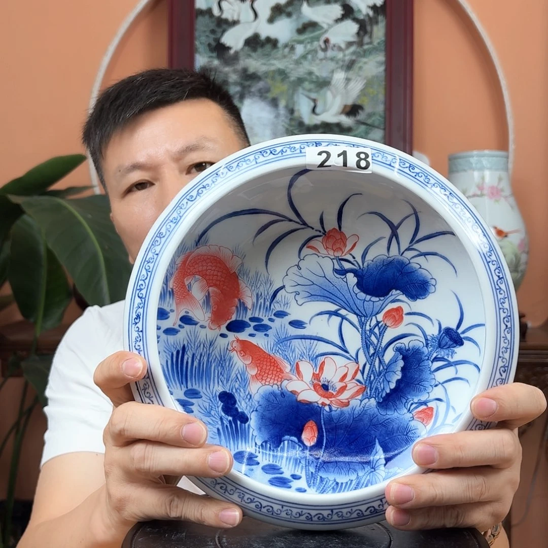 景德镇陶瓷手工笔洗