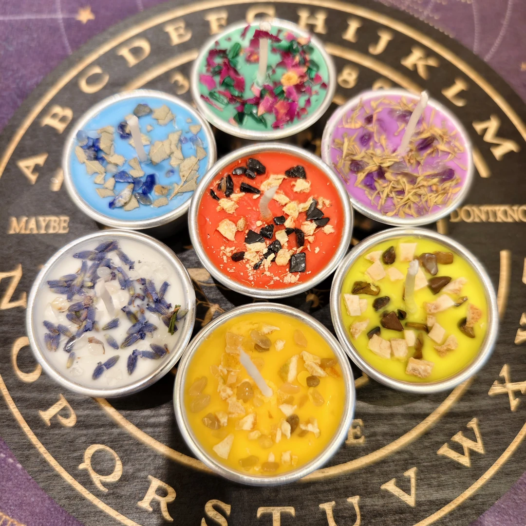定制七脉lun草药蜡烛一组七个随心搭（送音频）