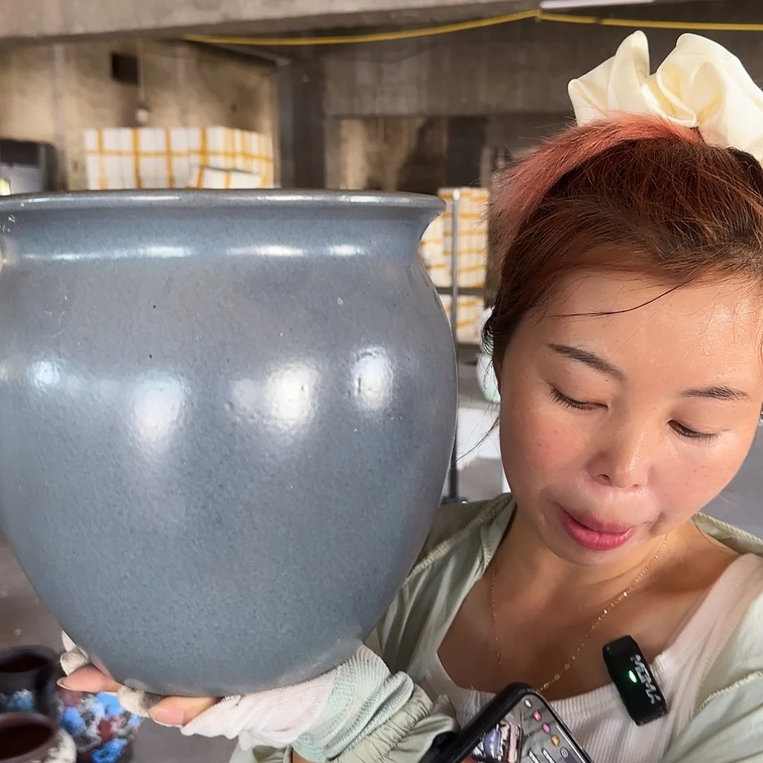 紫砂花盆王嫂花盆0723-136高24口24