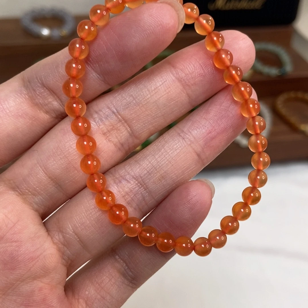 手链未镶嵌南红玛瑙福利5mm冰红