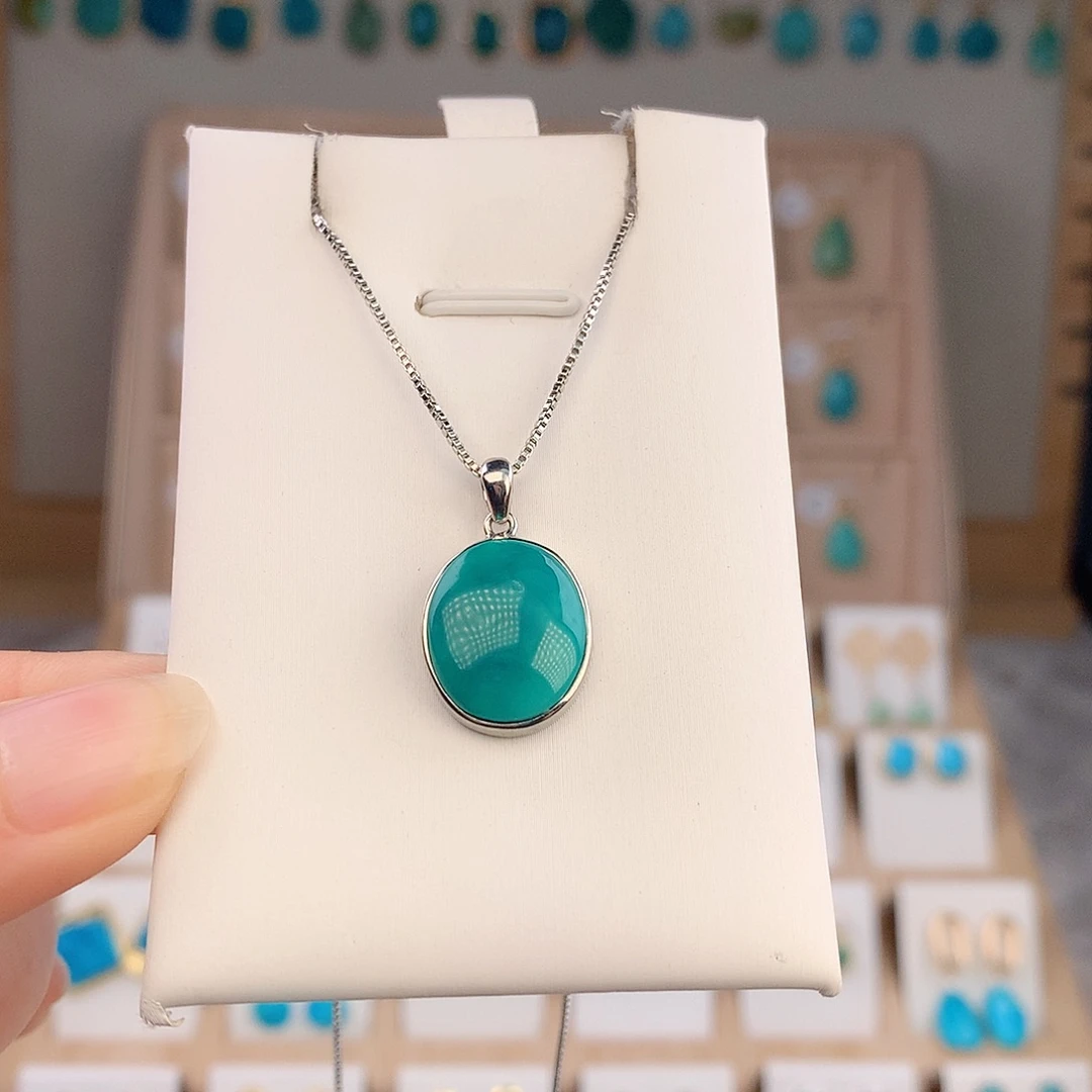 绿松石未镶嵌吊坠(不含链)